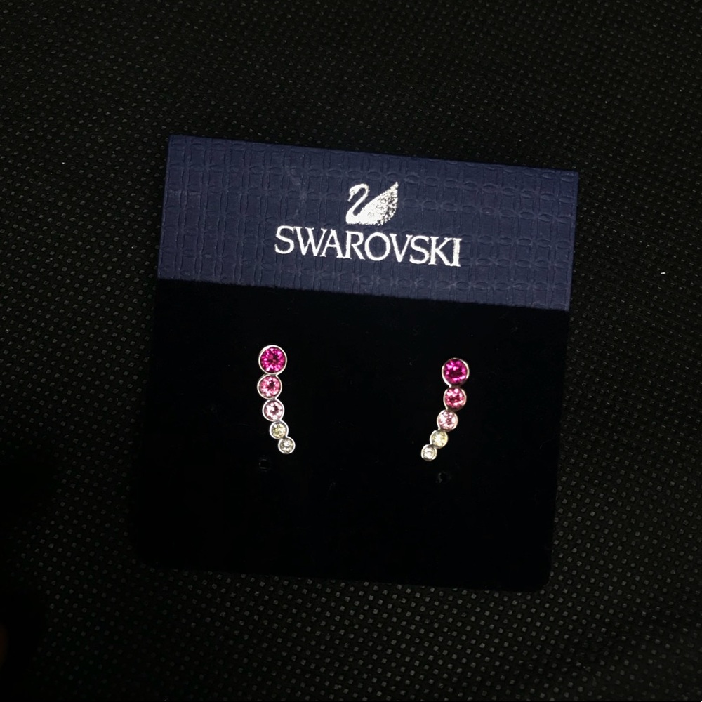 Swarovski Pink Jewel Earrings